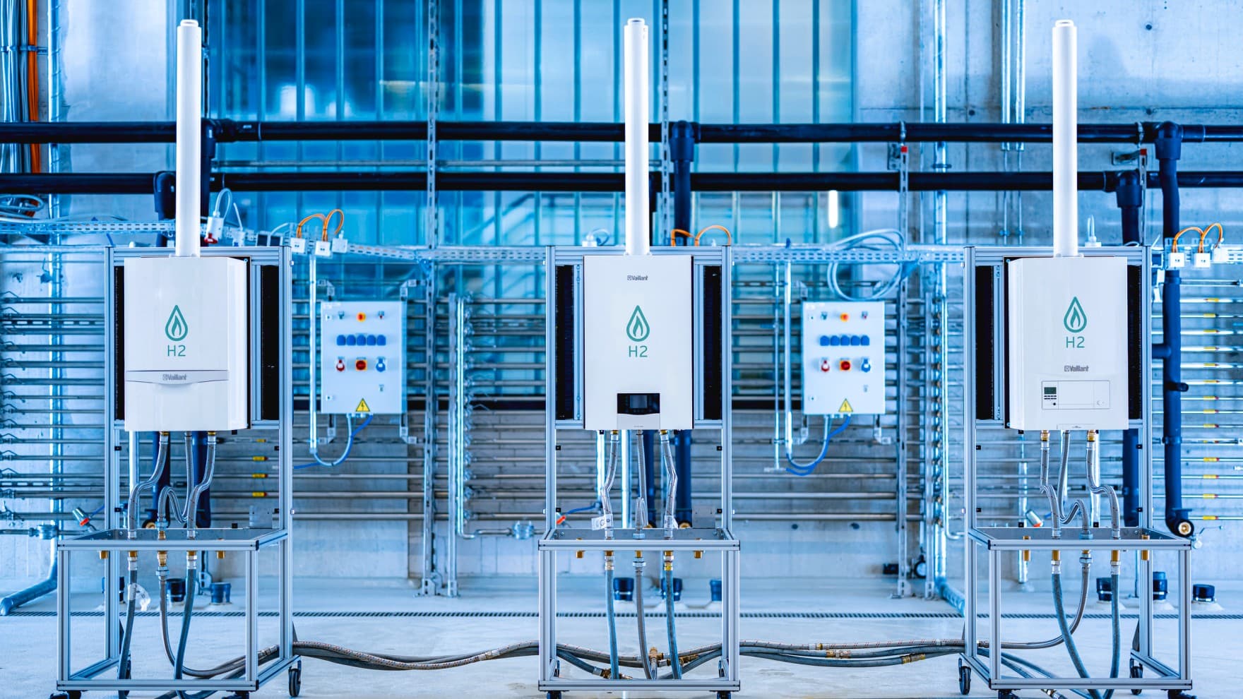 Centrala Vaillant in unitatea de testare