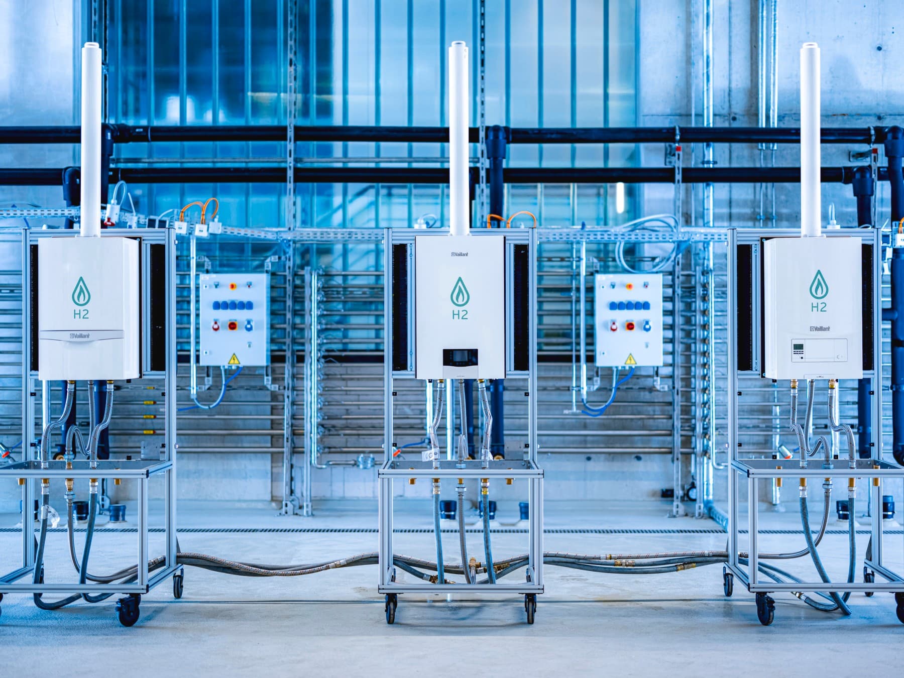 Centrala cu hidrogen Vaillant intr-un mediu de testare