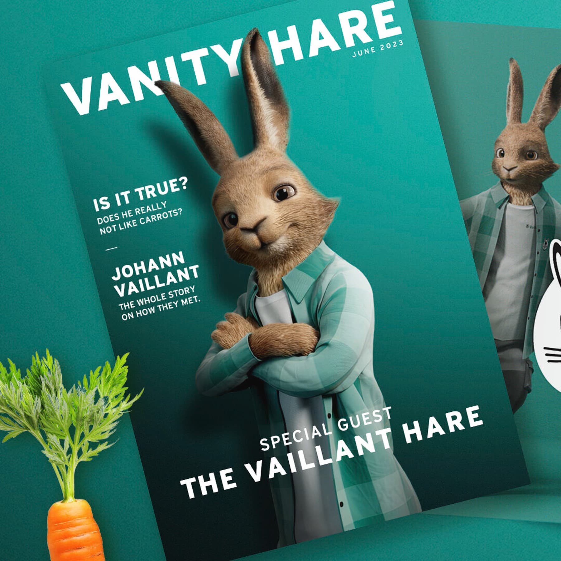 Coperta pentru revista Vanity Hare
