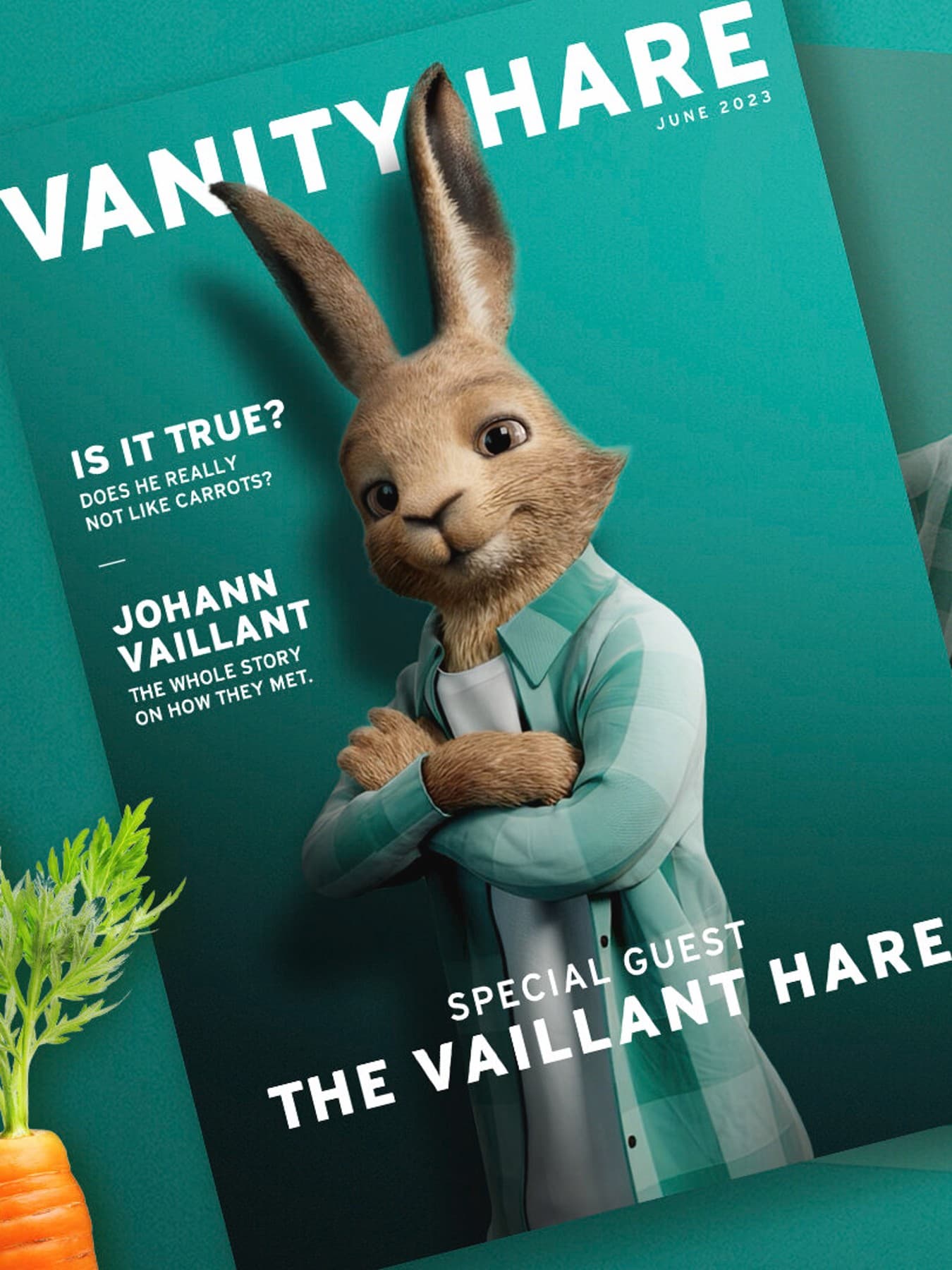 Coperta pentru revista Vanity Hare