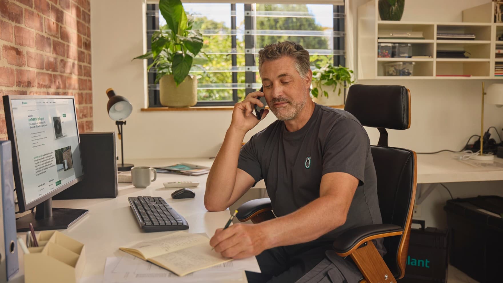 Un expert Vaillant la telefon