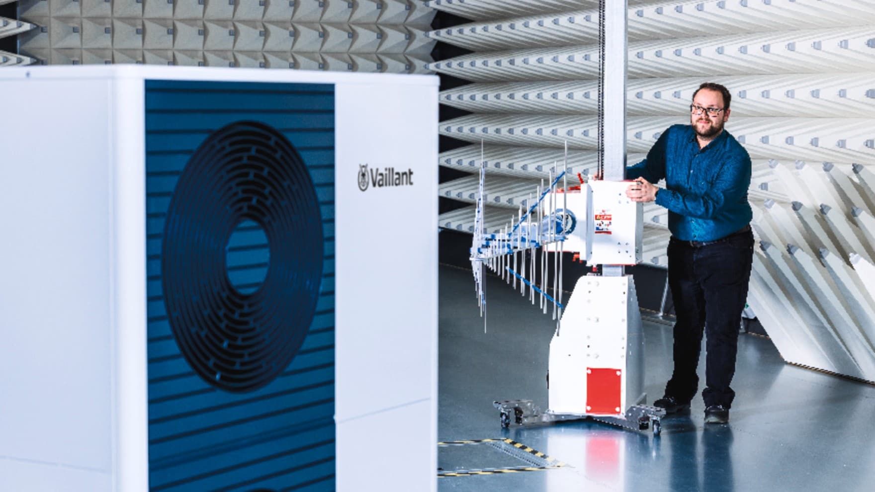 Pompa de caldura Vaillant in unitatea de testare