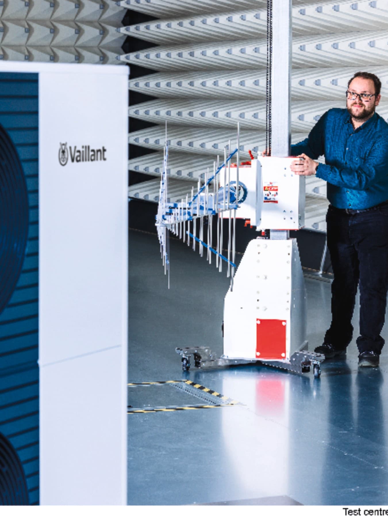 Pompa de caldura Vaillant in unitatea de testare