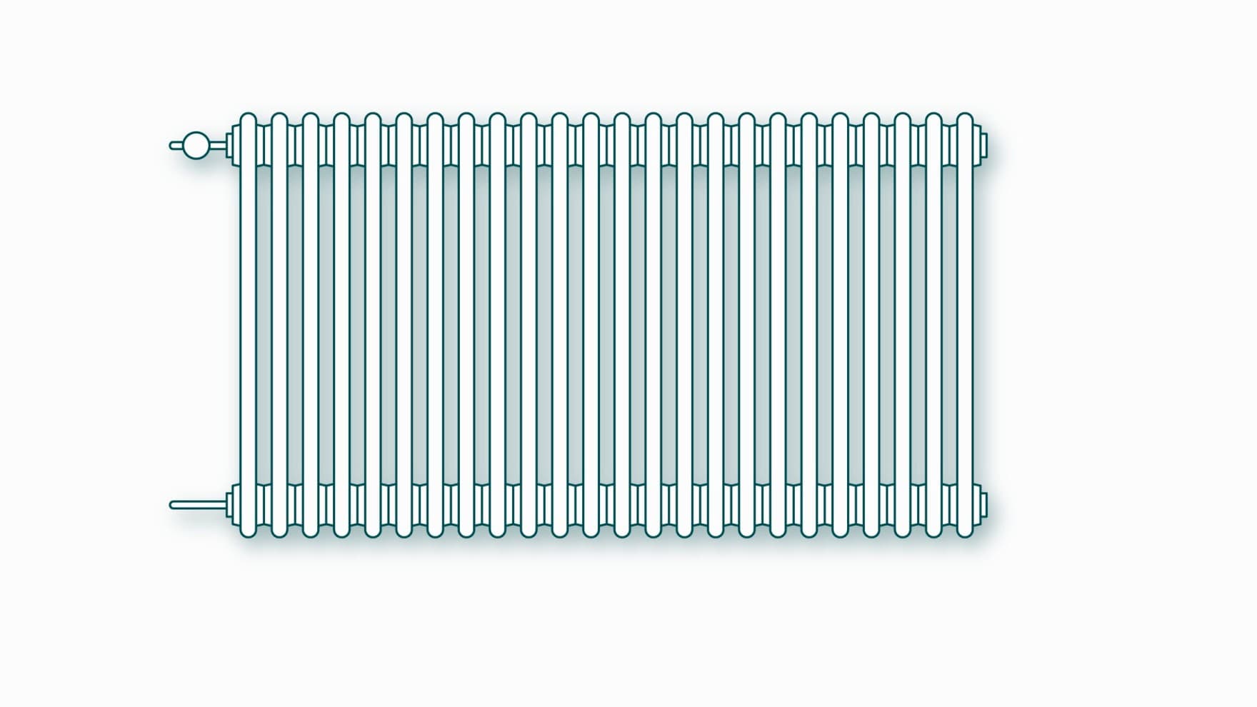 Schita unui radiator din fonta