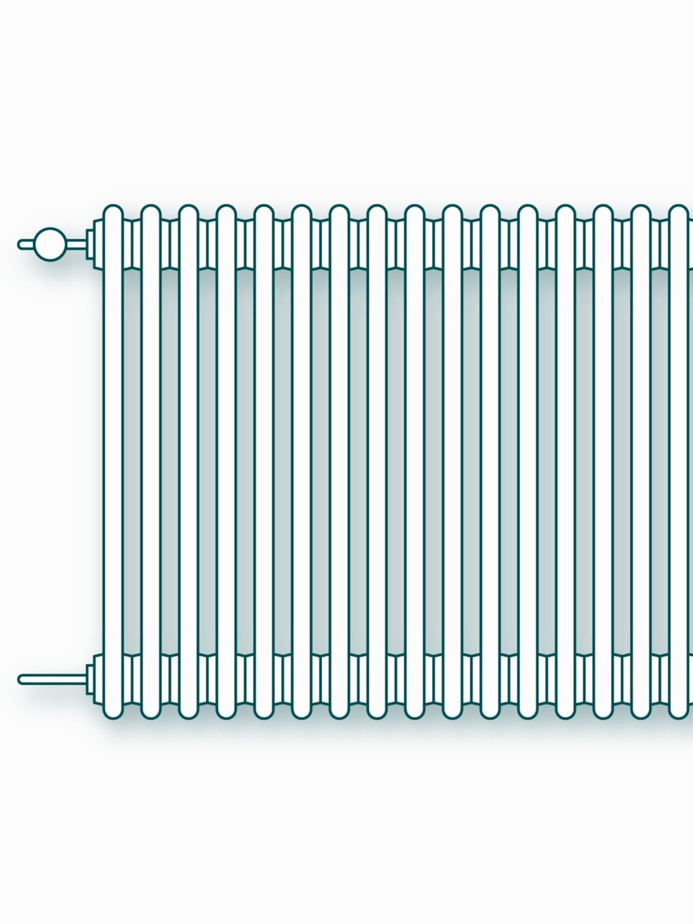 Schita unui radiator din fonta