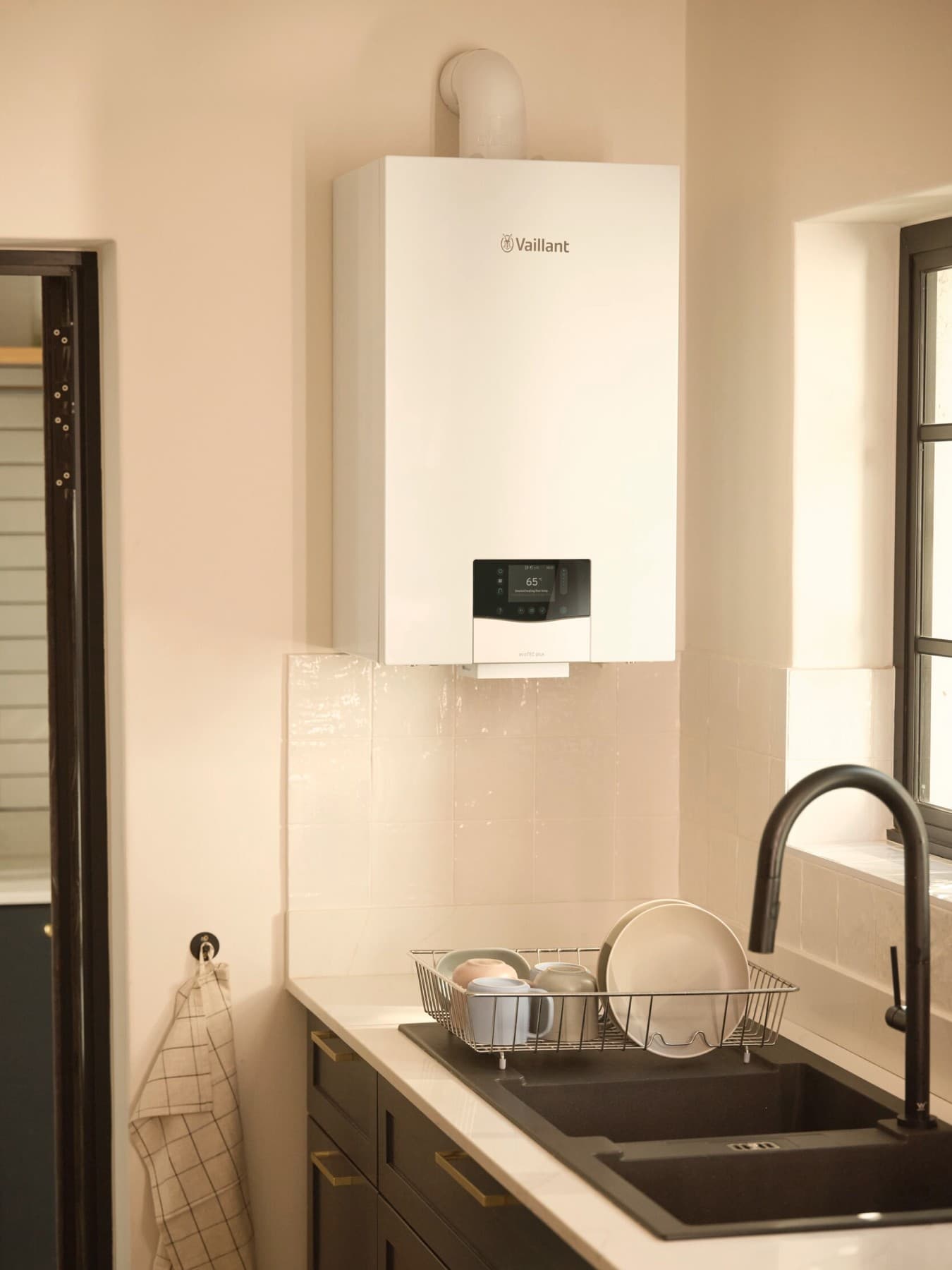 Centrala Vaillant intr-o bucatarie