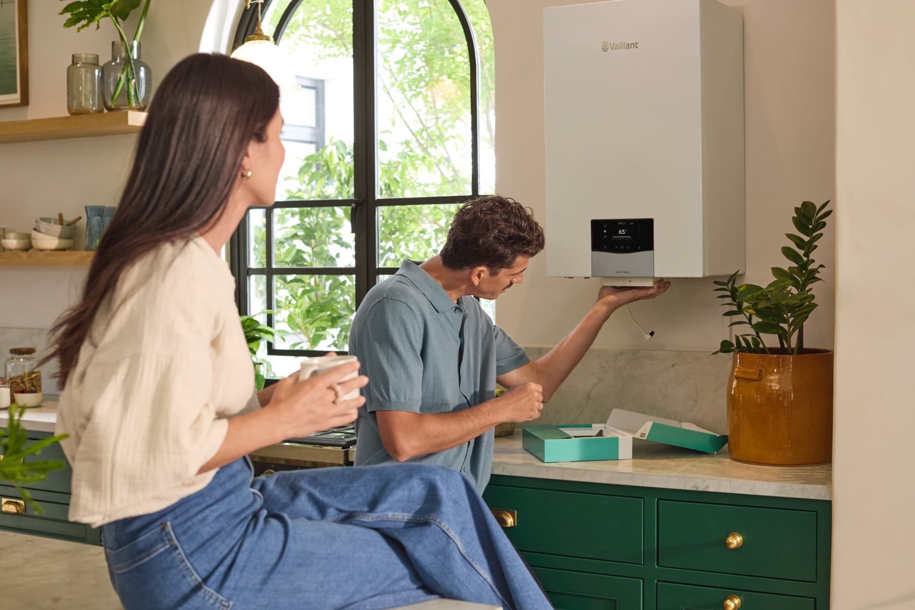 Centrala ecoTEC plus si gateway de internet myVaillant connect