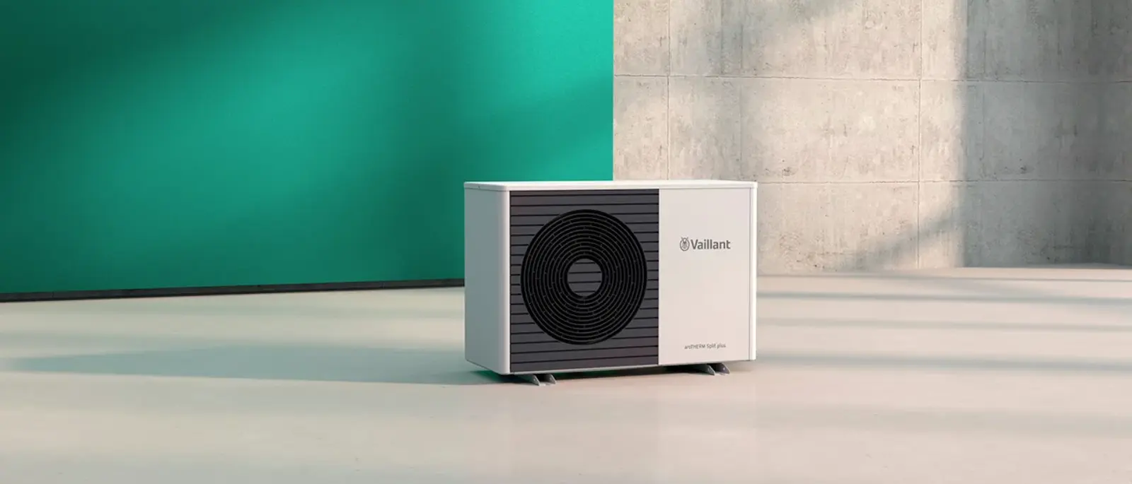 Unitate exterioară pompă de căldură Vaillant aroTHERM în focus, eficiență ridicată SCOP